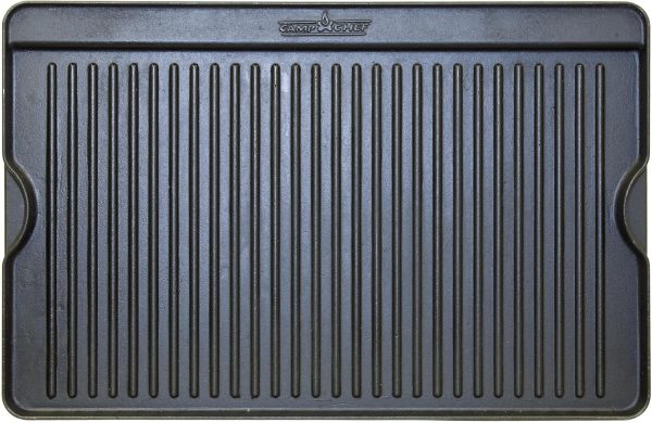 Camp Chef Reversible Griddle - Cast Iron Griddle for Outdoor Cooking & Camping Gear - 16" x 24"