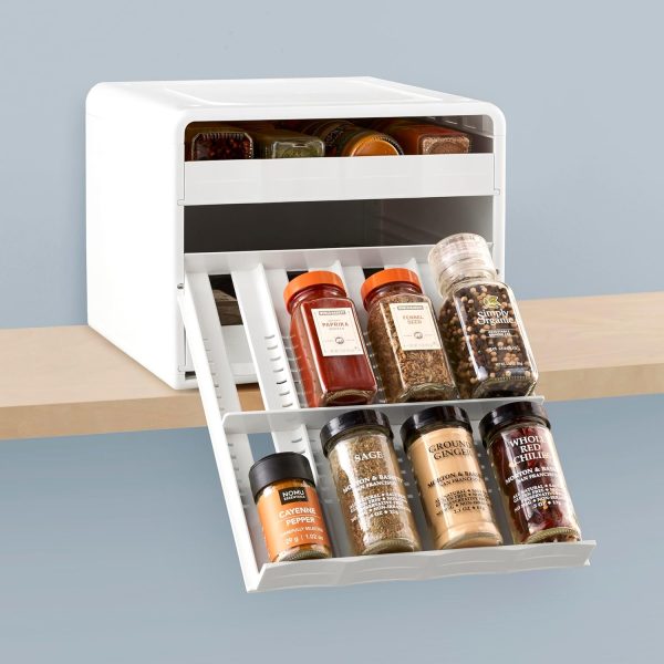 YouCopia SpiceStack Adjustable Spice Rack Organizer, Pull-Down 24-Bottle Seasonings and Spices Holder for Kitchen Cabinet and Pantry Organization with 104 Included Labels - Image 7